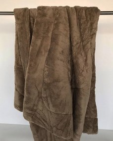 Βελουτέ Αφράτο Γούνινο Κουβερτοπάπλωμα Verno Υπέρδιπλη (220x240cm) Σοκολά