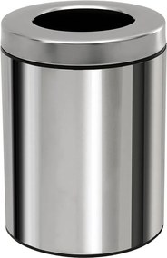 Καλάθι Απορριμμάτων (Φ21x28) Pam & Co 5lt 2128 Inox