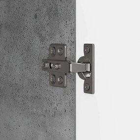 vidaXL Πλαϊνό γραφείο Γκρι Σκυροδέματος 89 x 34,5 x 80 εκ