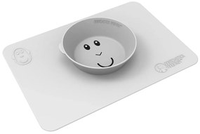 Δίσκος Εκπαίδευης Φαγητού Matchstick Monkey Anti-Slip Bowl Cool Grey