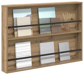 vidaXL Ράφι Περιοδικών Artisan Oak 100 x 12 x 70 εκ Επεξεργασμένο ξύλο