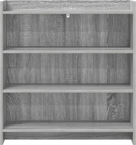 vidaXL Πλαϊνό γραφείο Γκρι Sonoma 75 x 36 x 80 εκ Επεξεργασμένο Ξύλο