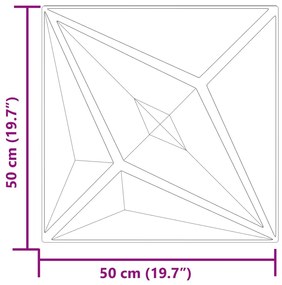 ΠΑΝΕΛ ΤΟΙΧΟΥ 48 ΤΕΜ. ΓΚΡΙ ΣΧ. ΑΣΤΕΡΙ 50X50 ΕΚ. 12 Μ² XPS 4100070