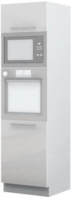Επιδαπέδιο ντουλάπι φούρνου ψηλό Raval K21-60-RM-Λευκό - Λευκό γυαλιστερό - 60.00Χ60.00Χ216.00cm