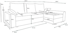 Γωνιακός καναπές Jason-Mauro-kokkino