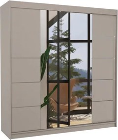 Ντουλάπα Gorell 200 συρόμενη-Γκρεζ