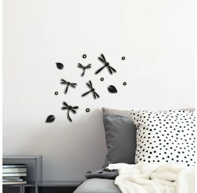 Αφρώδη Αυτοκόλλητα Τοίχου Dragonflies S 59513 Ango-59513-Μαύρο 59513