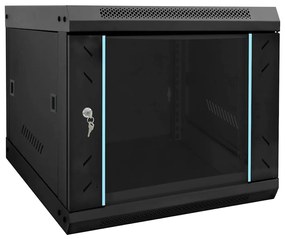 vidaXL Ντουλάπα δικτύου με αποθήκευση Μαύρο 53 x 60 x 45 εκ Ατσάλι