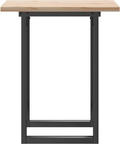 vidaXL Τραπέζι Τραπεζαρίας Πλαίσιο Ο Μασίφ Πεύκο/Ατσάλι