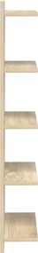 vidaXL Ράφι Τοίχου 2 pcs Sonoma Δρυς 30 x 15 x 100 εκ