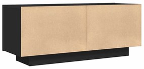 vidaXL Έπιπλο Τηλεόρασης Μαύρο 100 x 35 x 40 εκ. Επεξ. Ξύλο