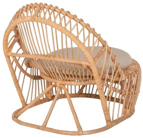 ΠΟΛΥΘΡΟΝΑ ENTROPY HM9840.01 RATTAN ΦΥΣΙΚΟ ΜΕ ΕΚΡΟΥ ΜΑΞΙΛΑΡΙ 80x97x85Υεκ.