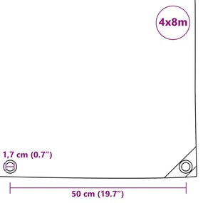 ΜΟΥΣΑΜΑΣ 650 ΓΡ./Μ.² ΓΚΡΙ 4 X 8 Μ. 43817