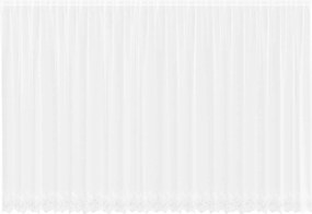 vidaXL Κουρτίνα Δαντέλας με κουρτίνες Λευκό 220 x 600 cm Πολυεστέρας