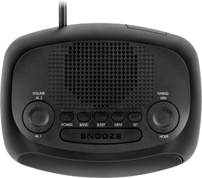 Ψηφιακό ραδιόφωνο - ξυπνητήρι Kruger&amp;Matz με οθόνη LED σε μαύρο χρώμα