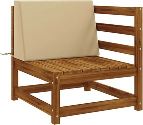 vidaXL Μαξιλάρι πλάτης SOEST 100% Πολυεστέρας Μπεζ 60 x 20 x 40 cm