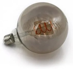Διακοσμητική Led Λάμπα COG Spiral Globe Φ125 Smoky Ε27 6W Ντιμαριζ. Θερμό 13-2712596009 Lumen-13-2712596009-Γκρι 13-2712596009