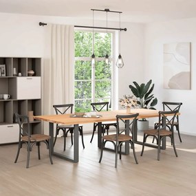 vidaXL Πόδια Τραπεζαρίας σε Σχήμα U 3 τεμ. Ανθρακί 100x(72-73) εκ. Ατσάλι