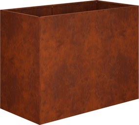 vidaXL Γλάστρα Κήπου Σκ rusty 80 x 40 x 60 cm
