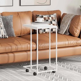 vidaXL Βοηθητικό Τραπέζι με Ρόδες Λευκό 40x30x63,5 εκ. Επεξεργ. Ξύλο