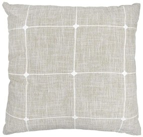 Μαξιλάρι Διακοσμητικό (Με Γέμιση) 374-225-729 Beige-White 60Χ60 Ύφασμα