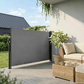 vidaXL Πτυσσόμενη Πλαϊνή Τέντα Ανθρακί 160x300 εκ.