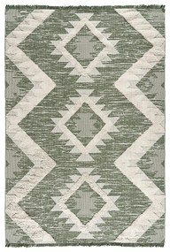 Χαλί βαμβακερό Morocotton 9237 Πράσινο 150x220      Beauty Home