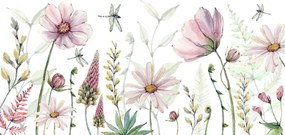 Fabulous Flowers Ταπετσαρια Τοιχου Ροζ Επιθυμητη Διασταση