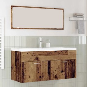 Ντουλάπι Μπάνιου Επιτοίχιο Παλιό ξύλο 100 x 38,5 x 46 cm