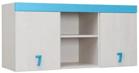MATIS Ραφιέρα γραφείου επιτοίχια Numero Μπλε Matis584519