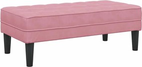 vidaXL Σετ Καναπέ με μαξιλάρι 2 pcs Ροζ Πολυεστέρας