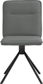 vidaXL Καρέκλες Τραπεζαρίας 6 τεμ Σκ. Γκρι Υφασμάτινες