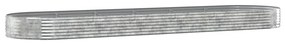 vidaXL Ζαρντινιέρα Ασημί 523x140x36 εκ. Γαλβανισμένος χάλυβας