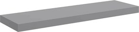 vidaXL Ράφια Τοίχου 2 τεμ. Γκρι 80x23,5x3,8 εκ. MDF