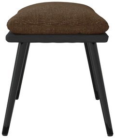 vidaXL Υποπόδιο Καφέ 45 x 29,5 x 39 εκ. Ύφασμα & Συνθετικό Δέρμα