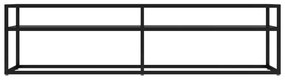 vidaXL Έπιπλο Τηλεόρασης Μαύρο 160 x 40 x 40,5 εκ. από Γυαλί Ασφαλ.