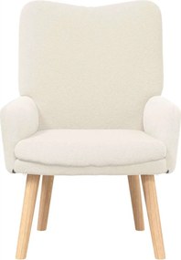 vidaXL Πολυθρόνα Κρεμ 63 x 67 x 94 εκ.