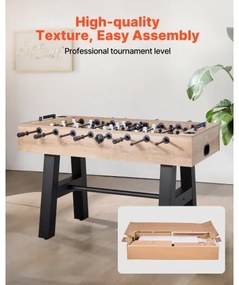 VEVOR 140 cm Foosball Soccer Game Table Standard Size Foosball Table for Home