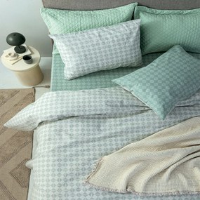 Σεντόνια FL6265 (Σετ 4τμχ) Mint Palamaiki Υπέρδιπλo 240x260cm 100% Βαμβάκι