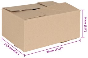 vidaXL Folding Box 50 τεμ 30x21.5x14 εκ. Χαρτόνι