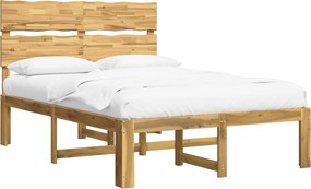 vidaXL Διπλό Κρεβάτι με Κεφαλάρι ROSTOCK Λευκό 150 x 200 cm