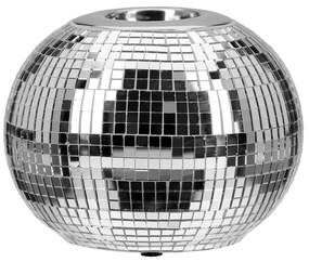 Ρεσώ Θήκη Ball "Disco" Κεραμικό Ασημένιο PU 4 H. 85 cm D. 10 cm
