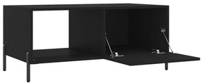 vidaXL Τραπεζάκι Σαλονιού Μαύρο 90x50x40 εκ. Επεξεργασμένο Ξύλο