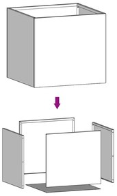 vidaXL Ζαρντινιέρες 2 τεμ. Ανθρακί 42x40x39εκ. από Χάλυβα