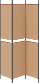 vidaXL 3-Panel Room Divider Μπεζ 150 x 220 cm Ύφασμα