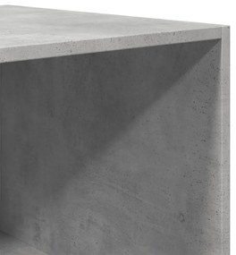 vidaXL Ντουλάπα Γκρι του Σκυροδέματος 80x50x200 εκ. Επεξεργασμένο Ξύλο