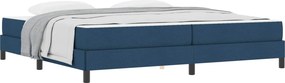 vidaXL Κρεβάτι με ελατήρια Μπλε 200 x 200 cm ύφασμα