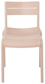 SERENA Καρέκλα Στοιβαζόμενη PP - UV Cappuccino 56x51x82cm