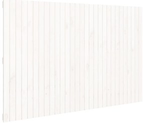 vidaXL Κεφαλάρι Τοίχου Λευκό 185x3x110 εκ. από Μασίφ Ξύλο Πεύκου
