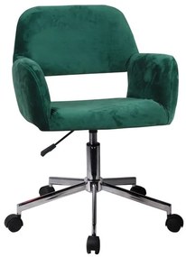 Καρέκλα Γραφείου ArteLibre KLOI Πράσινο Βελούδο 37x42x78-90cm-14230034